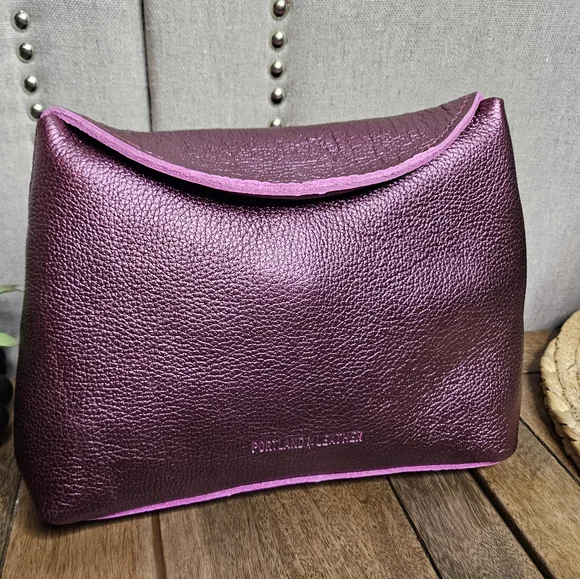 Portland Leather Goods Flappy Snappy Pouch Ultra Violet - Picture 12 of 12